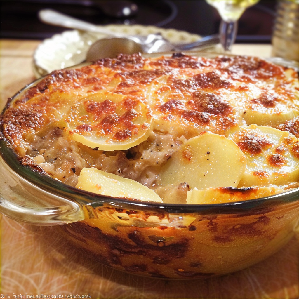 Gratin de Pommes de Terre à la Viande Hachée